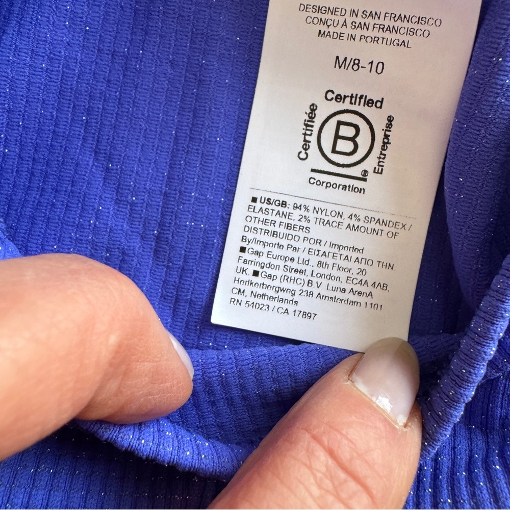 Athleta girl purple long sleeve top size 8/10 nwt - Picture 4 of 8